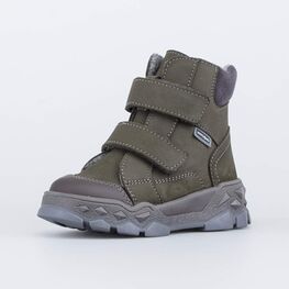 352374-41 Зимние ботинки на липучках для мальчика для мальчики оливковый