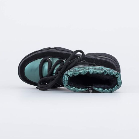 664141-42 Дутики на замке подростковые изумрудный для девочки зеленый фото №4