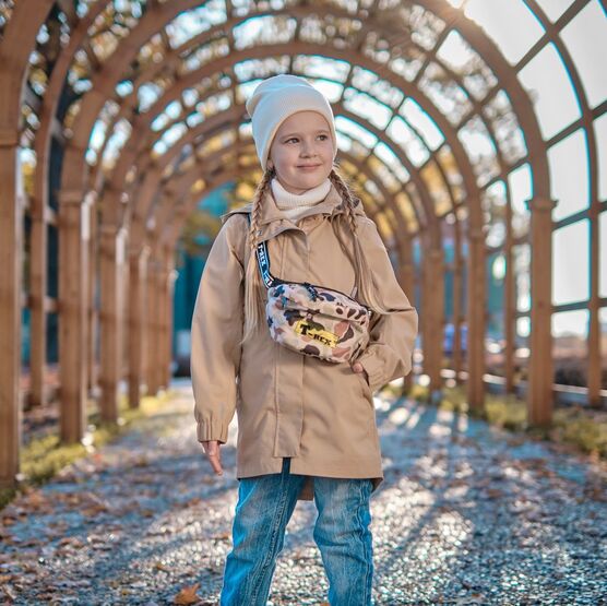 07757015-41 Ветровка на весну и осень Бежевый для девочки бежевый фото №2