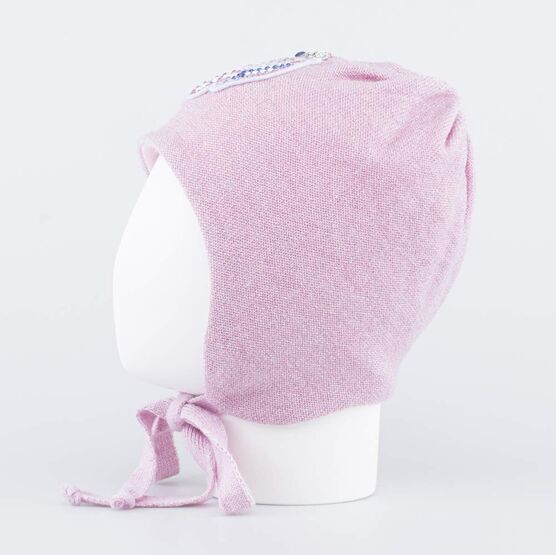 07811664-40 Тонкая шапка на весну/осень Единорог розовый для девочки розовый фото №2