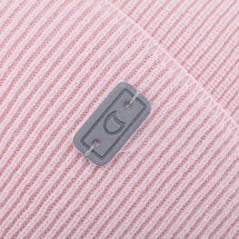 07811680-40 Тонкая шапка с отворотом для девочки розовый для девочки розовый фото №3