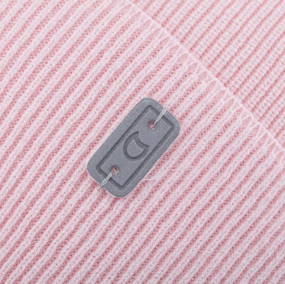 07811680-40 Тонкая шапка с отворотом для девочки розовый для девочки розовый фото №3