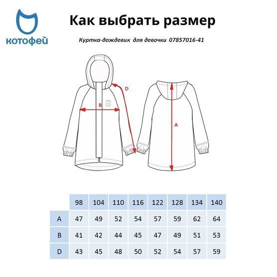 07857016-41 Куртка-дождевик для девочки для девочки розовый фото №8