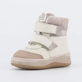 152393-51 Зимние ботинки с мехом для девочки бежевый