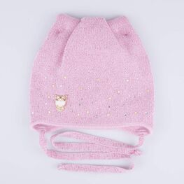 07811915-42 Шапка детская розовый для девочки розовый фото №3