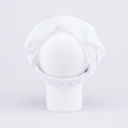 07811707-40 Белая косынка на резинке Сердечки для девочки белый фото №3