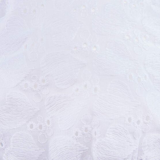 07811707-40 Белая косынка на резинке Сердечки для девочки белый фото №4