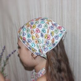 07811708-40 Косынка на резинке Конфетка для девочки разноцветный