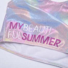 07852013-40 Купальник для девочки Summer для девочки серебристый фото №2