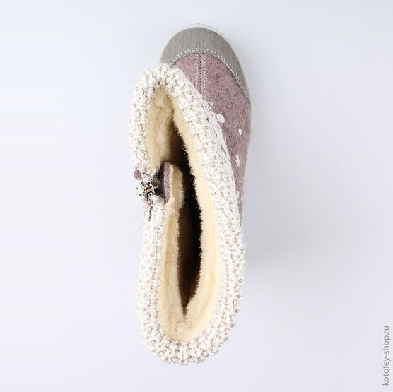 667026-41 Валенки для девочки сиреневый фото №4