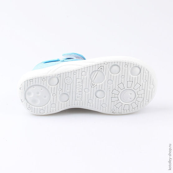 231130-12 Текстильная обувь для девочки голубой фото №3