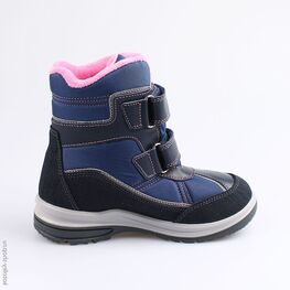 654977-44 Мембранные ботинки для девочки син-роз фото №2