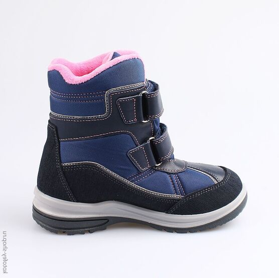 654977-44 Мембранные ботинки для девочки син-роз фото №2