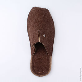 937002-02 Мужские тапочки для мальчики коричневый фото №4