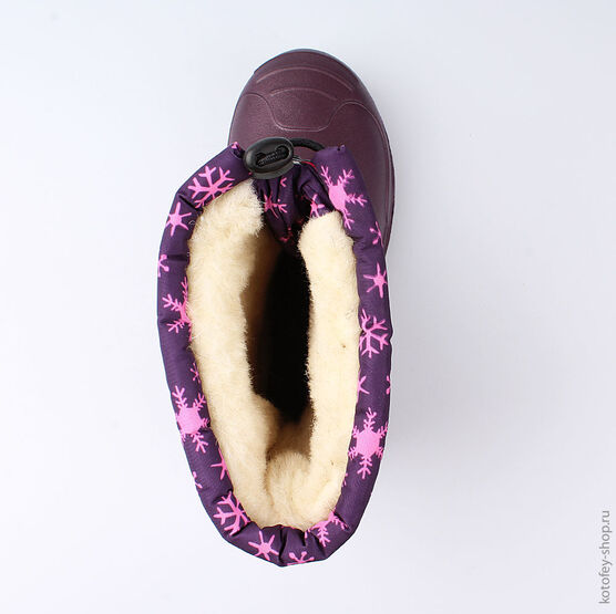 664037-45 Сноубутсы для девочки фиолетовый фото №4