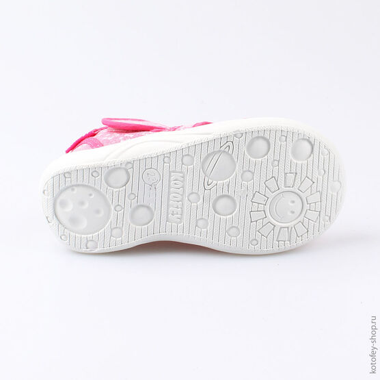 221064-12 Босоножки текстильные для девочки фуксия фото №3