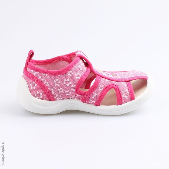 221064-12 Босоножки текстильные для девочки фуксия фото №2