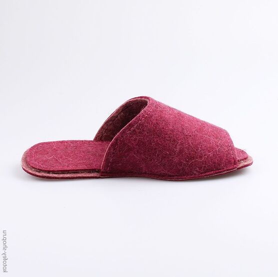 737000-06 Тапочки для девочки бордовый фото №2