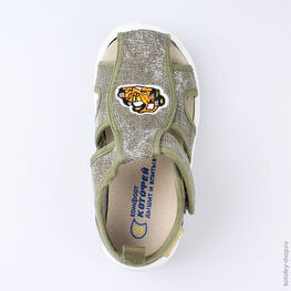 221068-12 Сандалии текстильные для мальчики серый фото №4