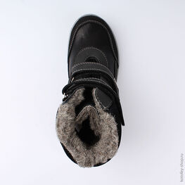 752102-42 Сапожки для мальчики черный фото №4