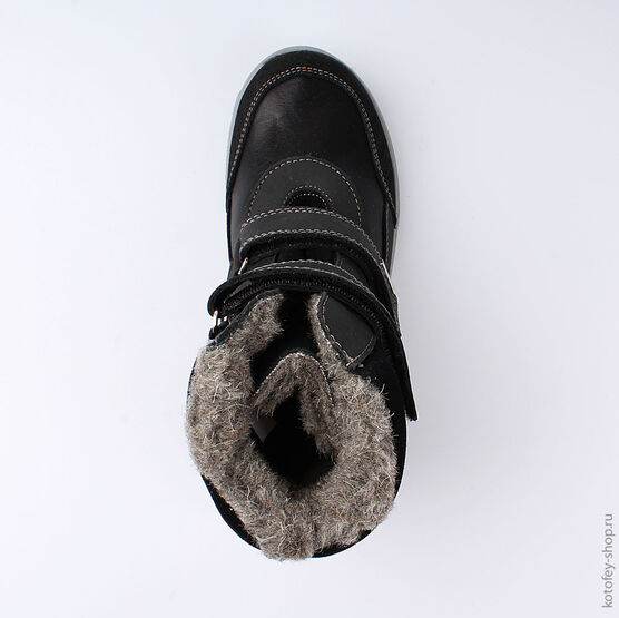 752102-42 Сапожки для мальчики черный фото №4