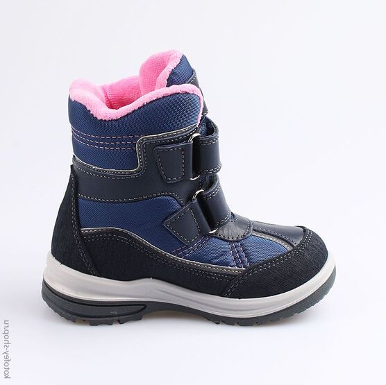 454993-44 Мембранные ботинки для девочки син-роз фото №2