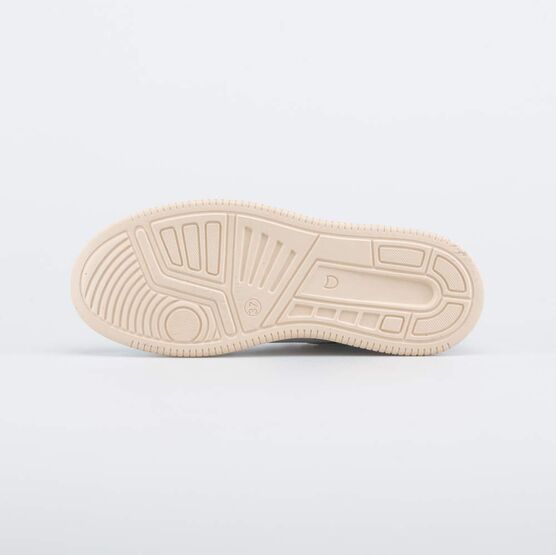 732382-21 Кожаные полуботинки на шнурках для девочки бежевый + голубой фото №3