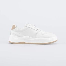 734039-71 Полуботинки на шнурках для девочки для девочки бежевый фото №2