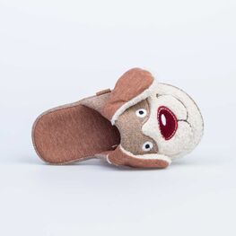 531128-11 Тапочки для мальчики коричневый фото №4