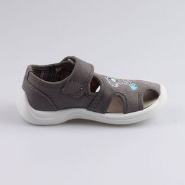 221056-12 Сандалии текстильные для мальчики серый фото №2