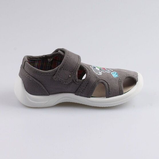 221056-12 Сандалии текстильные для мальчики серый фото №2