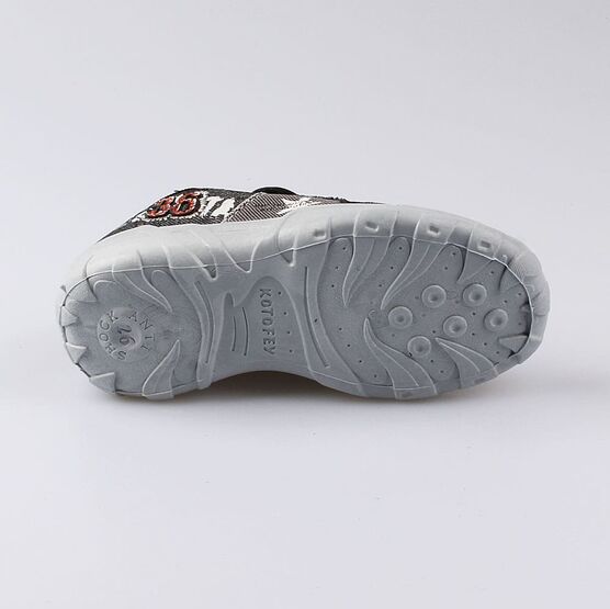 431116-12 Текстильная обувь для мальчики чер-сер фото №3