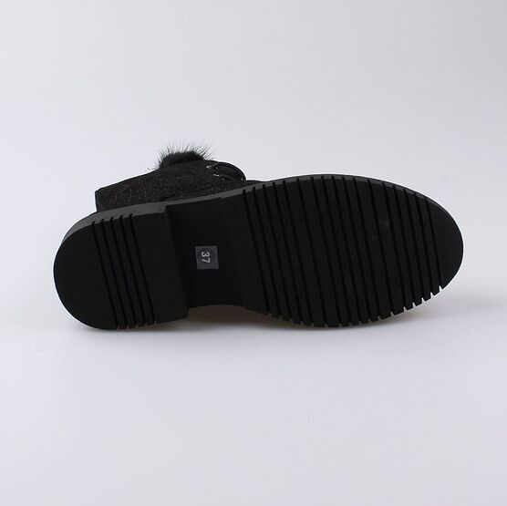 652147-31 Ботинки для девочки черный фото №3