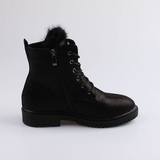 652147-31 Ботинки для девочки черный фото №2