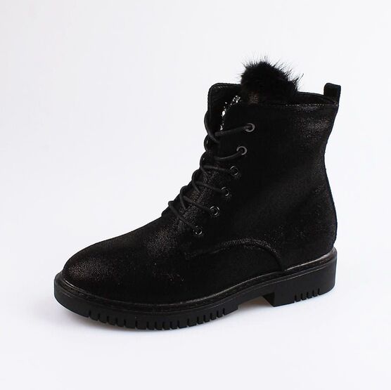 652147-31 Ботинки для девочки черный