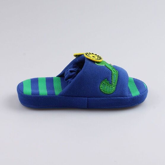 331170-11 Тапочки для мальчики син-зел фото №2