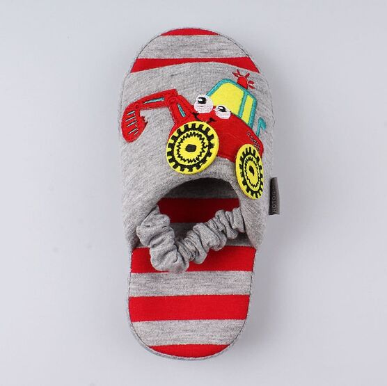 331170-12 Тапочки для мальчики сер-кра фото №4