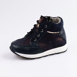 352242-32 Ботинки для девочки светло-синий