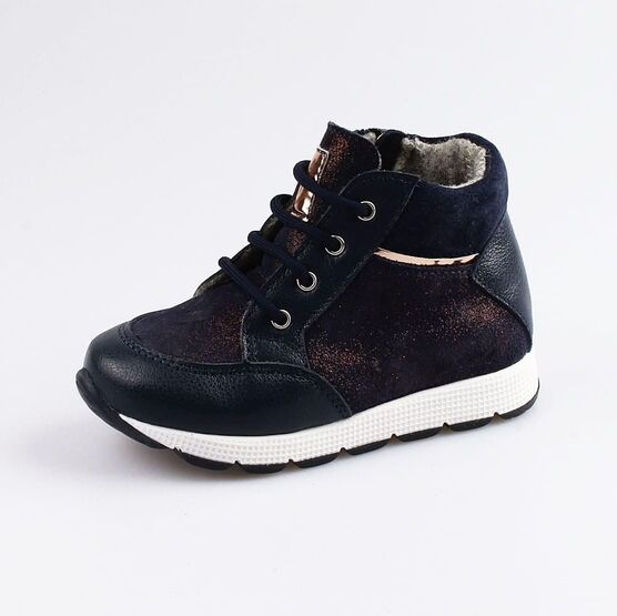 352242-32 Ботинки для девочки светло-синий