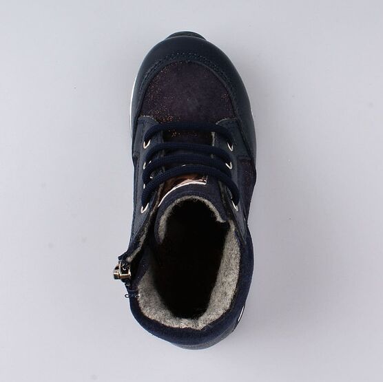 352242-32 Ботинки для девочки светло-синий фото №4