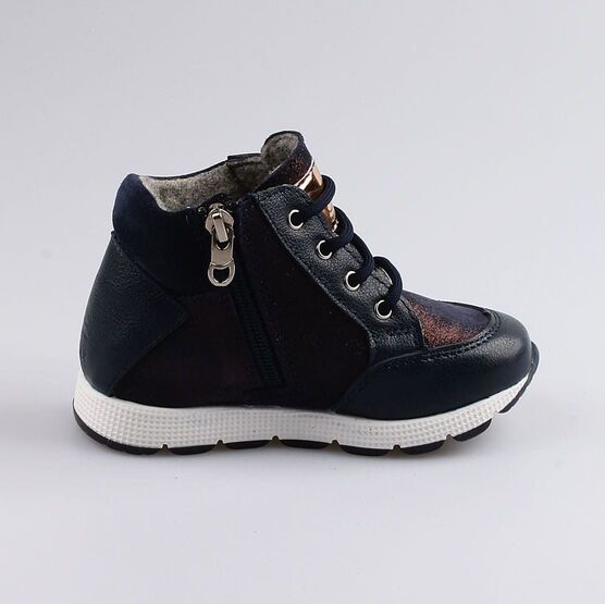 352242-32 Ботинки для девочки светло-синий фото №2