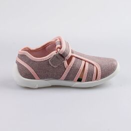 421024-13 Босоножки текстильные для девочки розовый фото №2