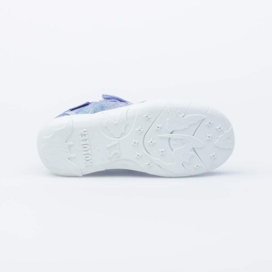 421014-12 Босоножки текстильные для девочки сир-гол фото №2