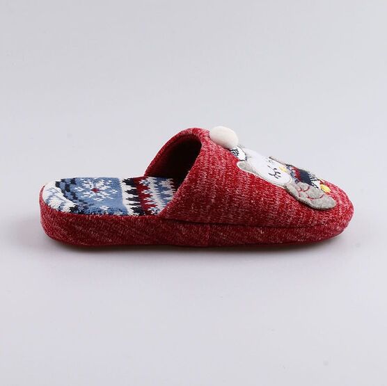 531120-11 Тапочки для девочки бордовый фото №2