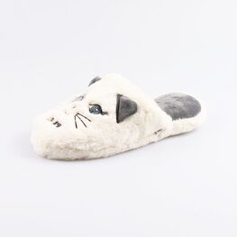 731076-12 Тапочки для девочки бел-сер