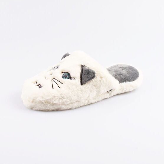 731076-12 Тапочки для девочки бел-сер