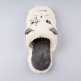 731076-12 Тапочки для девочки бел-сер фото №4