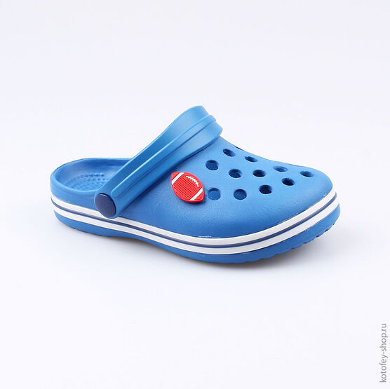 03014003-40 Украшение для обуви Мяч красный для мальчики красный фото №3