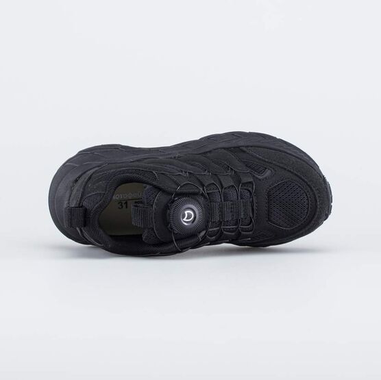 344481-12 Кроссовки с системой быстрой шнуровки для мальчики черный фото №4