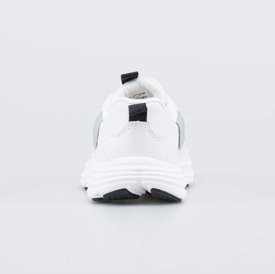 344511-71 Белые кроссовки с системой быстрой шнуровки для мальчики бел-чер фото №5